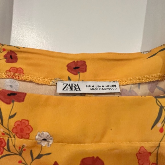 Zara floral print dress size M - Picture 4 of 9